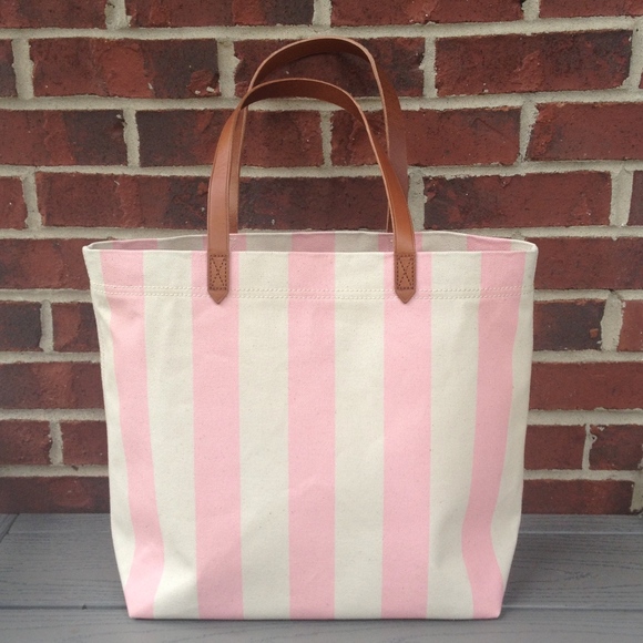 Madewell Handbags - New Madewell Canvas Stripe Transport Tote